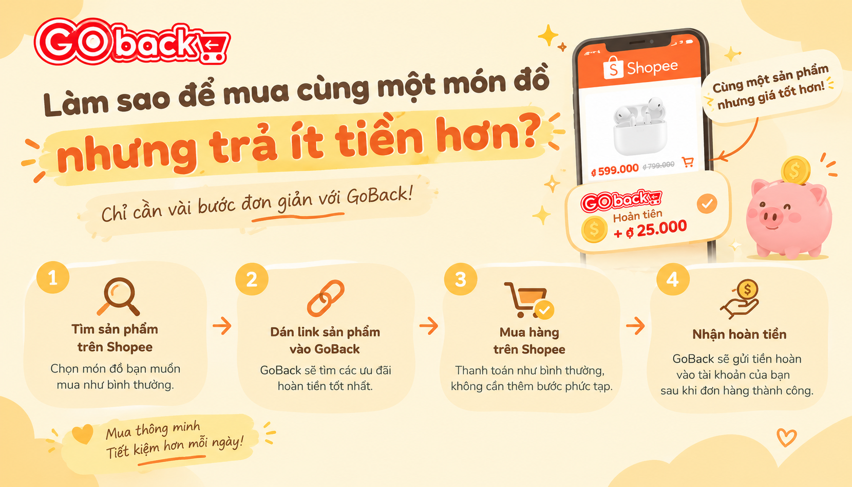 Làm sao để mua cùng một món đồ nhưng trả ít tiền hơn?